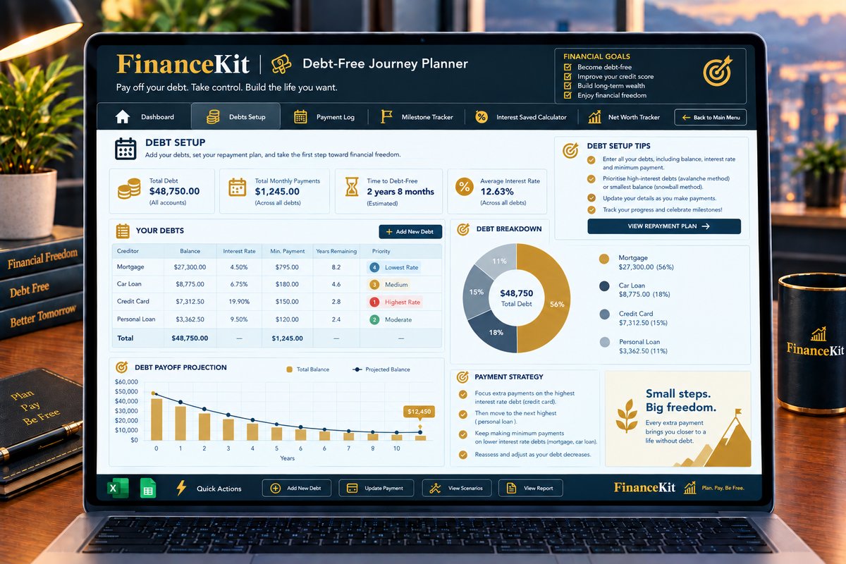 Debts Setup screenshot
