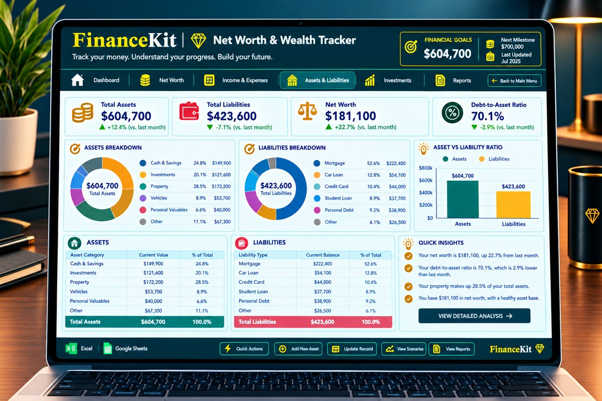 Assets & Liabilities screenshot